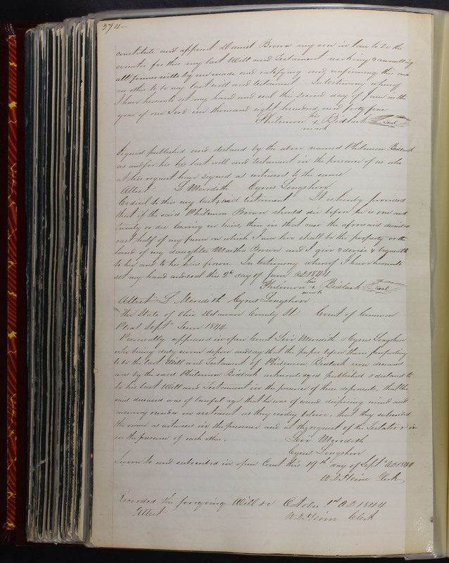 Delaware County Ohio Will Records Vol. 2 1835-1850 (p. 319)