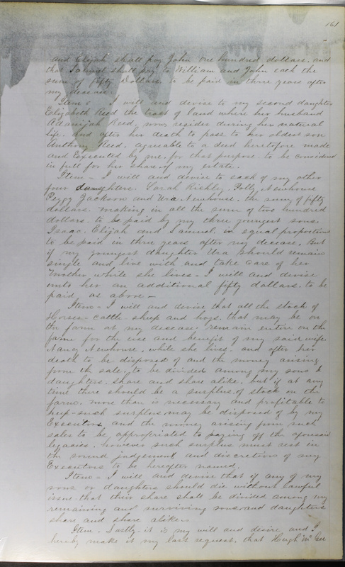 Delaware County Ohio Will Records Vol. 3 1850-1859 (p. 213)