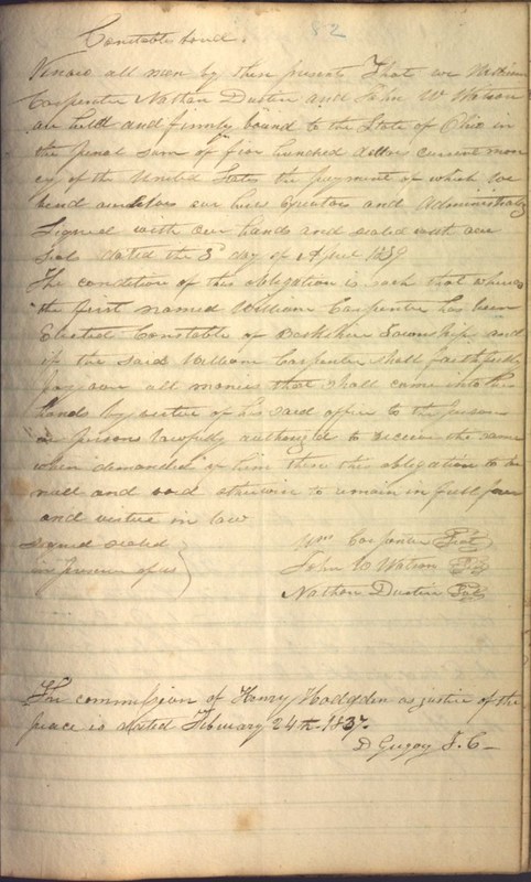 Record Book of Berkshire Township No. 2 1807-1843 (p. 95)