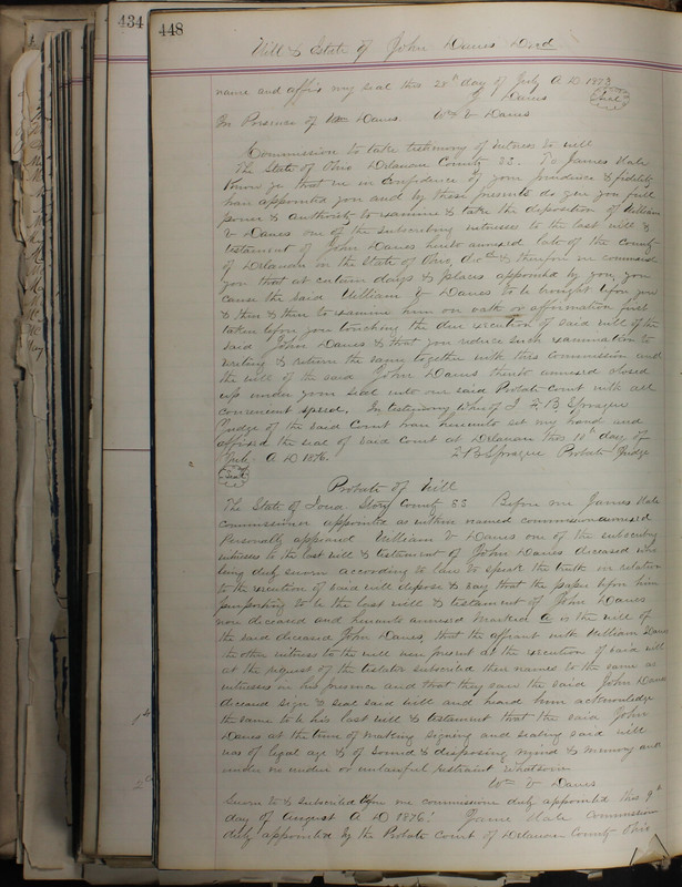 Delaware County Ohio Will Records Vol. 5 1869-1876 (p. 481)