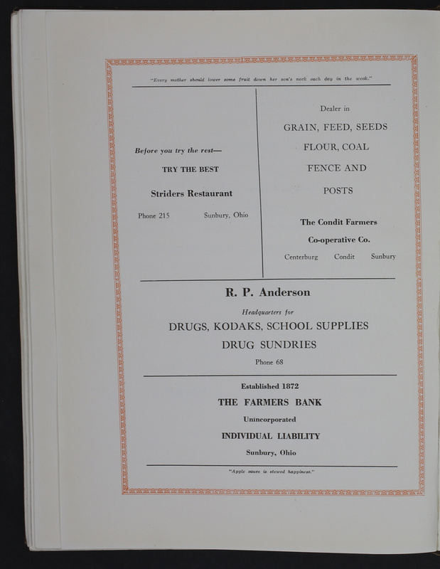 The Delcoan 1925. The annual yearbook of the twelve centralized schools of Delaware County (p. 182)