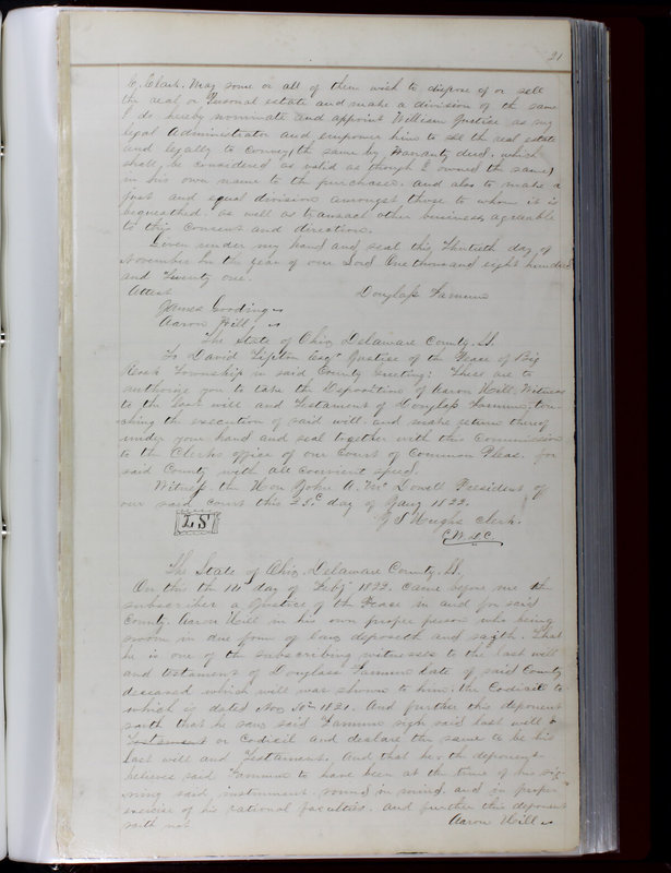 Delaware County Ohio Will Records Vol. 1 1812-1835 (p. 53)