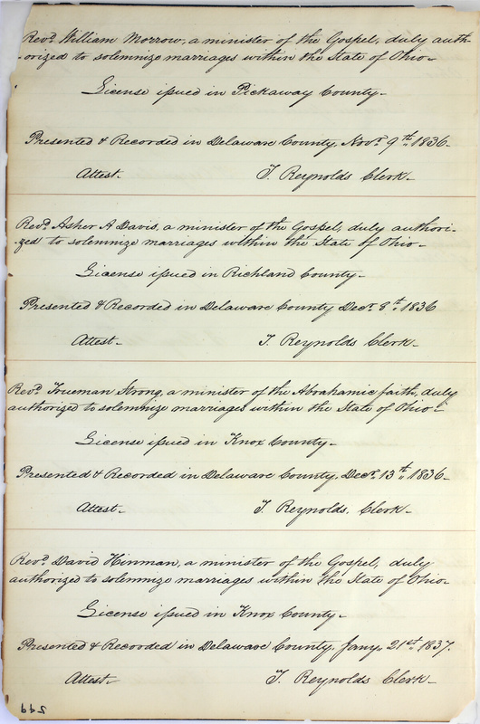 Marriage Records Vol.1 1835-1845 (p. 578)