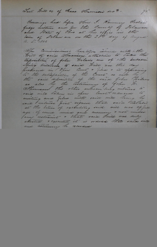 Delaware County Ohio Will Records Vol. 4 1859-1869 (p. 125)