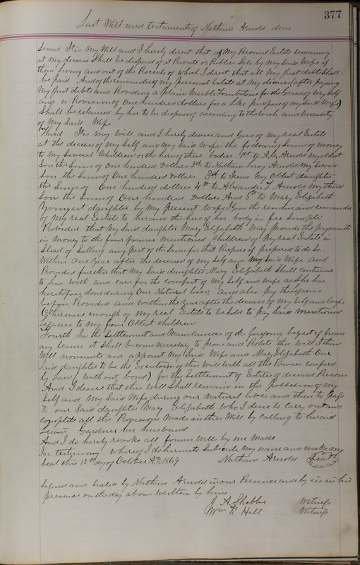 Delaware County Ohio Will Records Vol. 5 1869-1876 (p. 410)