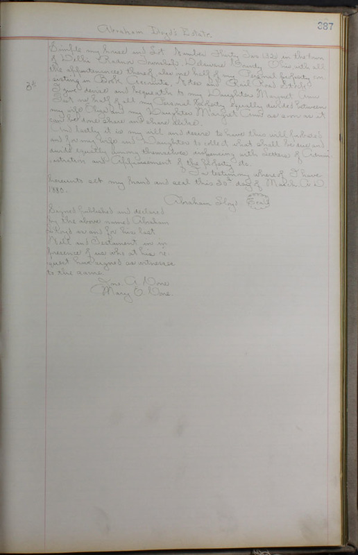 Delaware County Ohio Will Records Vol. 8 1887-1890 (p. 453)