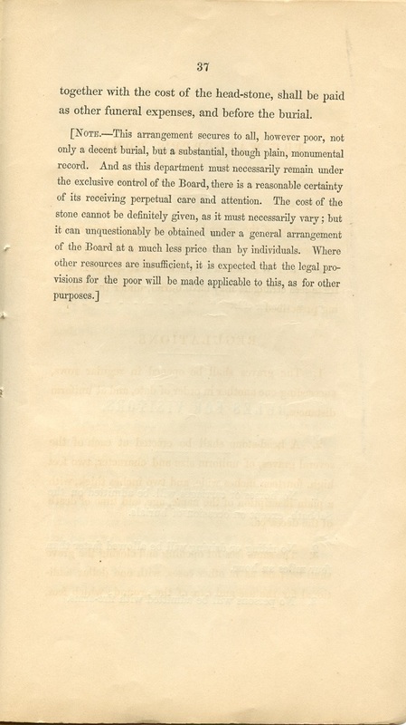 Rules and Regulations and Articles of Association of Oak Grove Cemetery (p. 40)