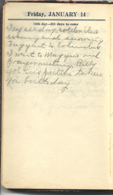 Roberta Hopkins' Diary 1927 (p. 20)