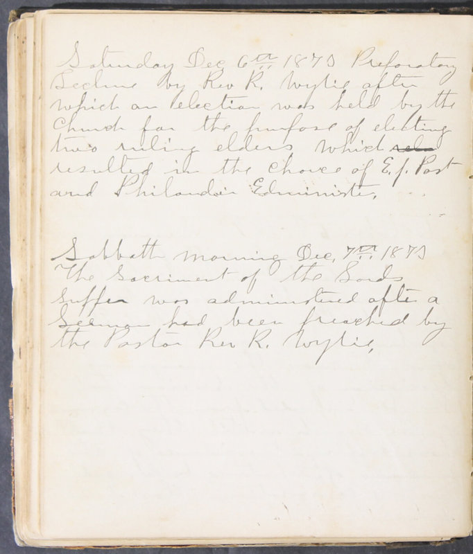 Sessional Records of the 1st Presbyterian Church of Trenton, Delaware Co., Ohio, 1831 (p. 116)