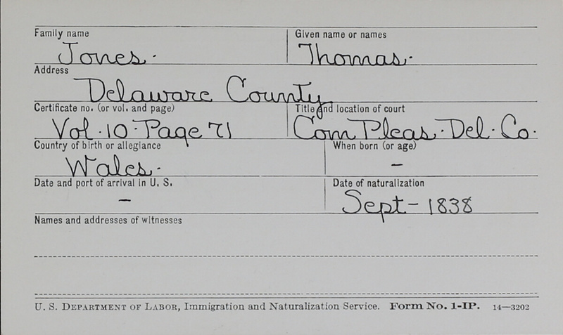 Naturalization Records Delaware County OH (p. 1111)