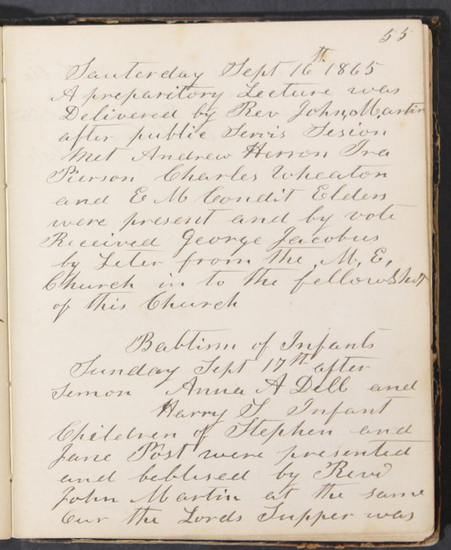 Sessional Records of the 1st Presbyterian Church of Trenton, Delaware Co., Ohio, 1831 (p. 61)