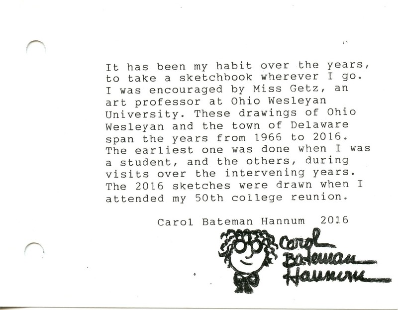 Remembering Ohio Wesleyan University: a sketchbook (p.2)