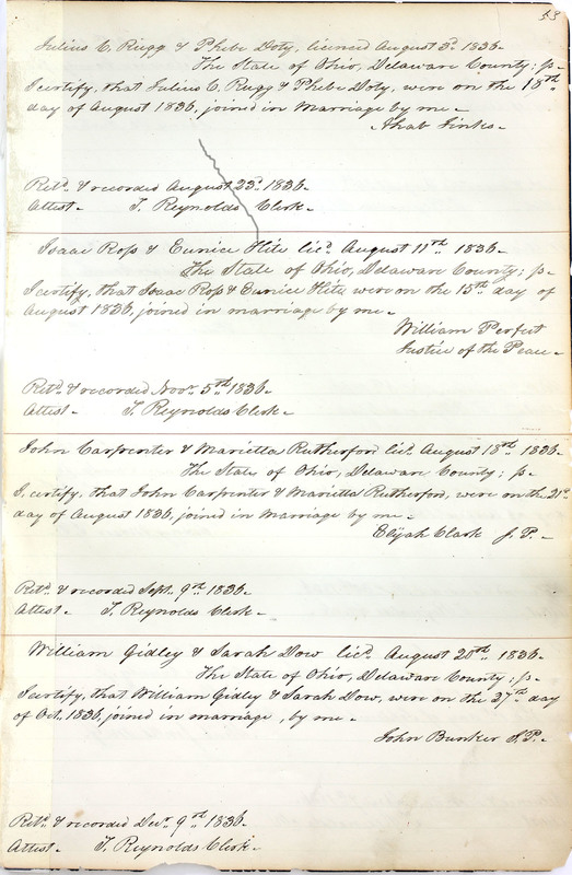 Marriage Records Vol.1 1835-1845 (p. 57)