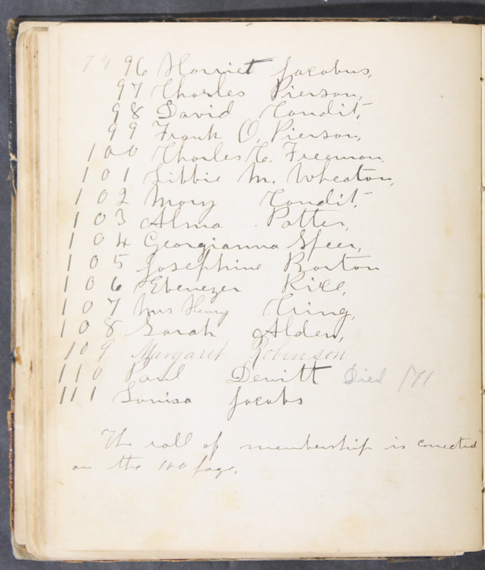 Sessional Records of the 1st Presbyterian Church of Trenton, Delaware Co., Ohio, 1831 (p. 80)