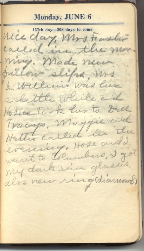 Roberta Hopkins' Diary 1927 (p. 163)