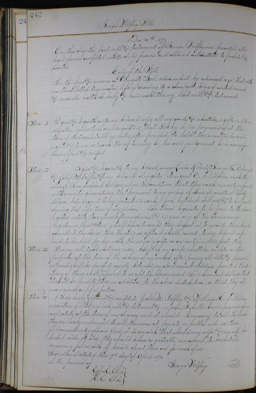 Delaware County Ohio Will Records Vol. 6 1876-1883 (p. 299)