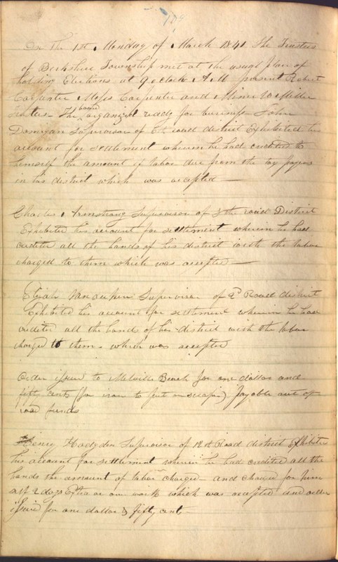 Record Book of Berkshire Township No. 2 1807-1843 (p. 122)