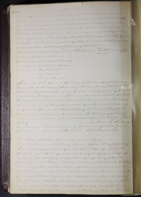 Delaware County Ohio Will Records Vol. 2 1835-1850 (p. 469)