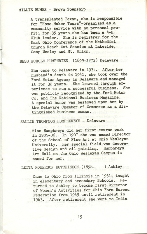 Some Delaware County Women Past and Present (p. 20)