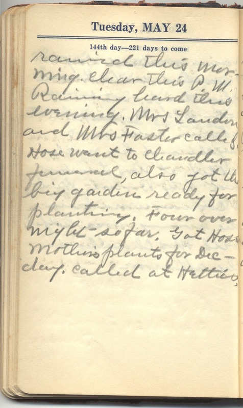 Roberta Hopkins' Diary 1927 (p. 150)