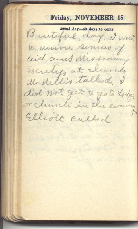 Roberta Hopkins' Diary 1927 (p. 328)