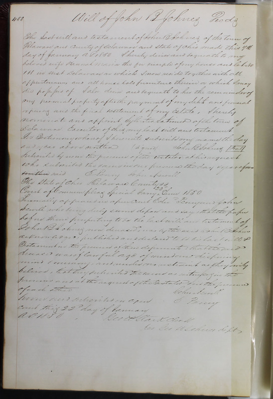 Delaware County Ohio Will Records Vol. 2 1835-1850 (p. 493)