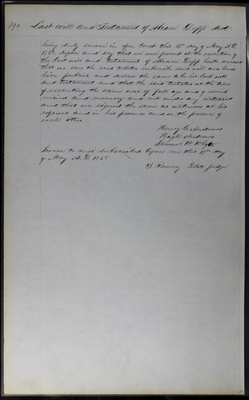 Delaware County Ohio Will Records Vol. 3 1850-1859 (p. 441)