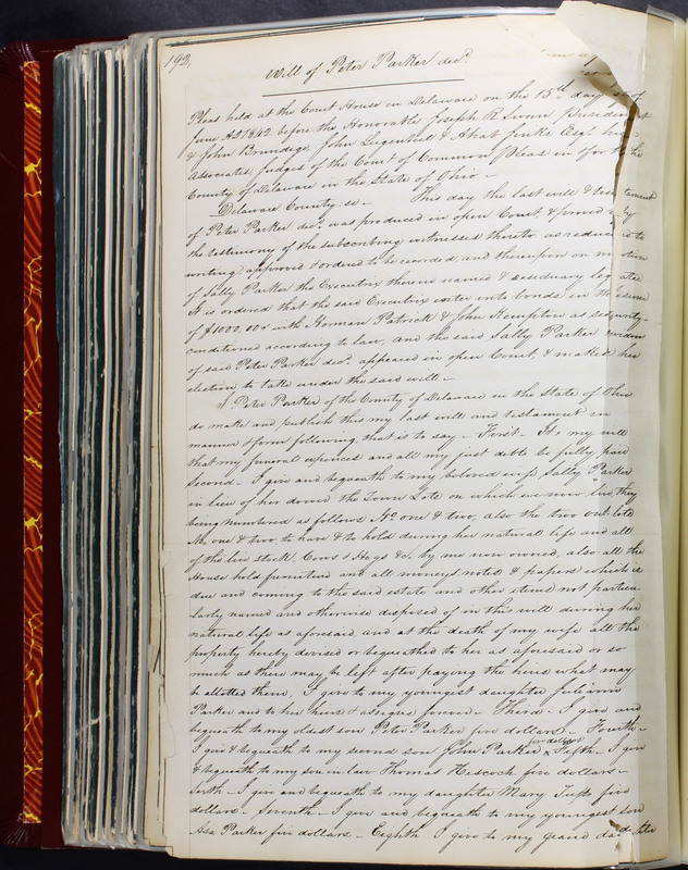 Delaware County Ohio Will Records Vol. 2 1835-1850 (p. 237)