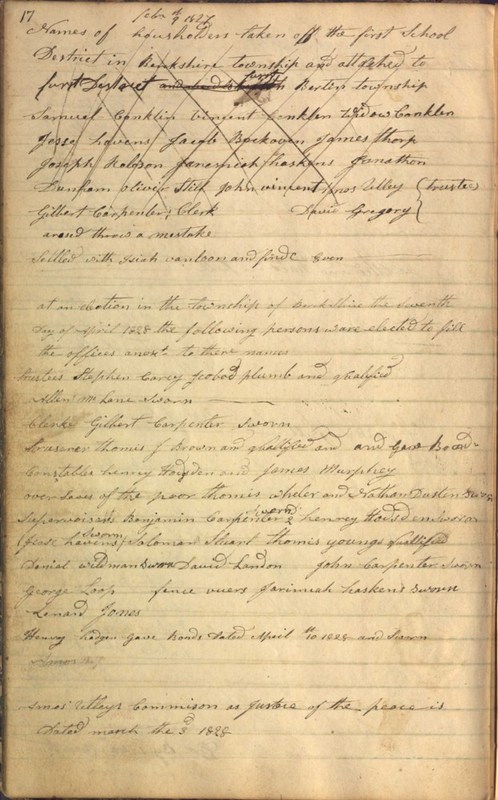 Record Book of Berkshire Township No. 2 1807-1843 (p. 30)