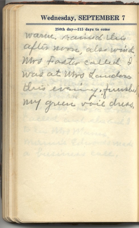 Roberta Hopkins' Diary 1927 (p. 256)