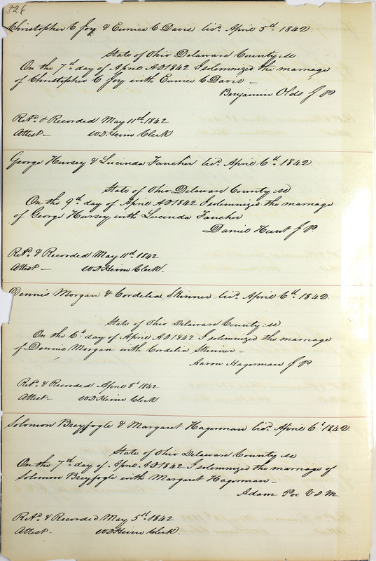 Marriage Records Vol.1 1835-1845 (p. 330)