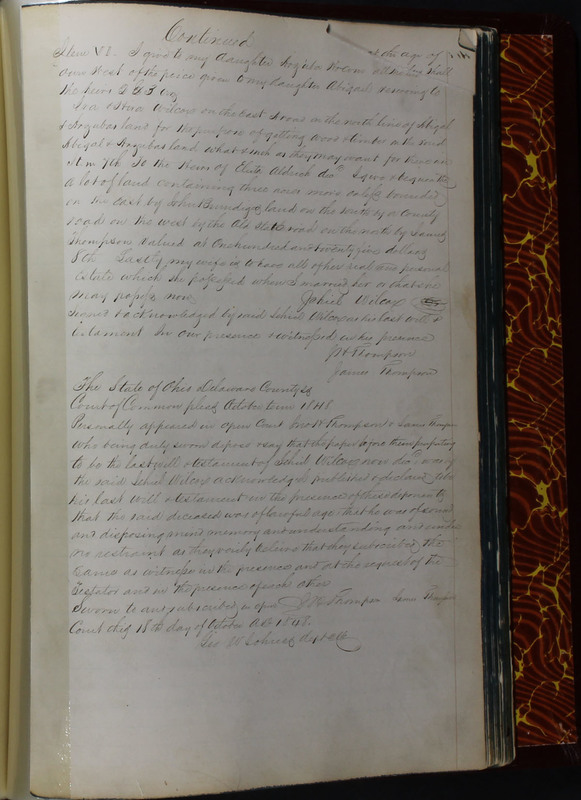 Delaware County Ohio Will Records Vol. 2 1835-1850 (p. 438)