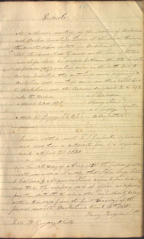 Record Book of Berkshire Township No. 2 1807-1843 (p. 79)