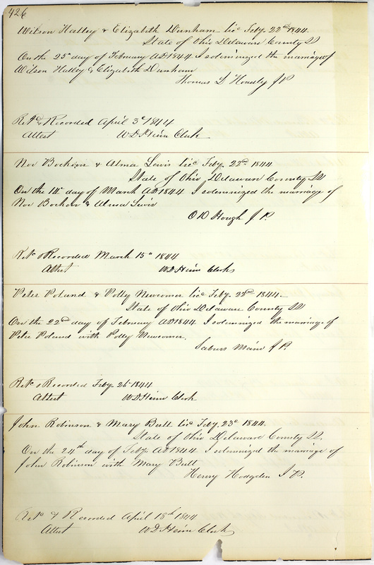 Marriage Records Vol.1 1835-1845 (p. 430)