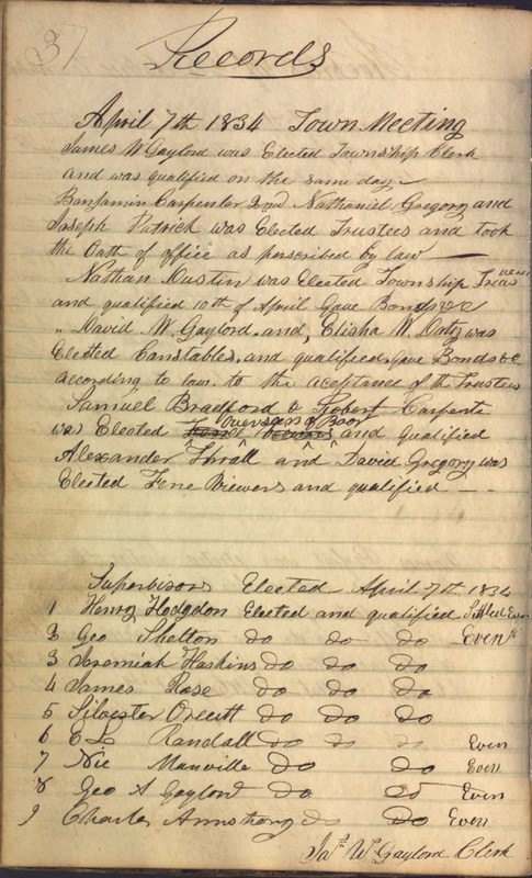 Record Book of Berkshire Township No. 2 1807-1843 (p. 50)