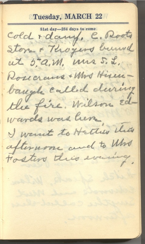 Roberta Hopkins' Diary 1927 (p. 87)