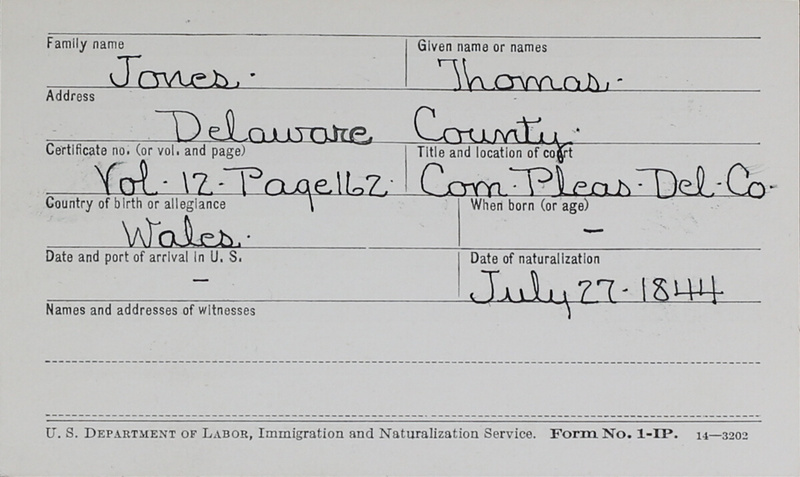 Naturalization Records Delaware County OH (p. 1112)