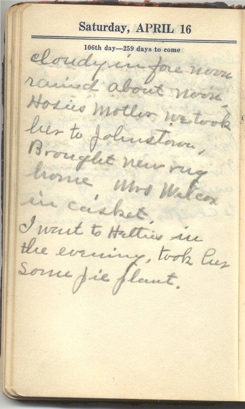 Roberta Hopkins' Diary 1927 (p. 112)