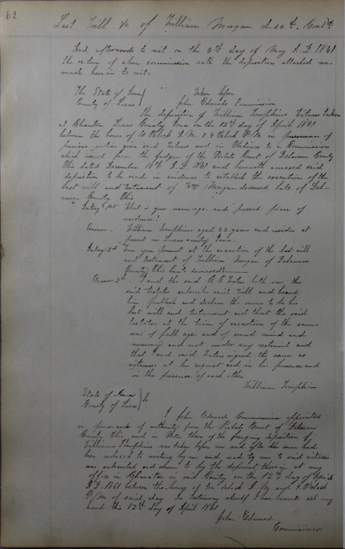 Delaware County Ohio Will Records Vol. 4 1859-1869 (p. 92)