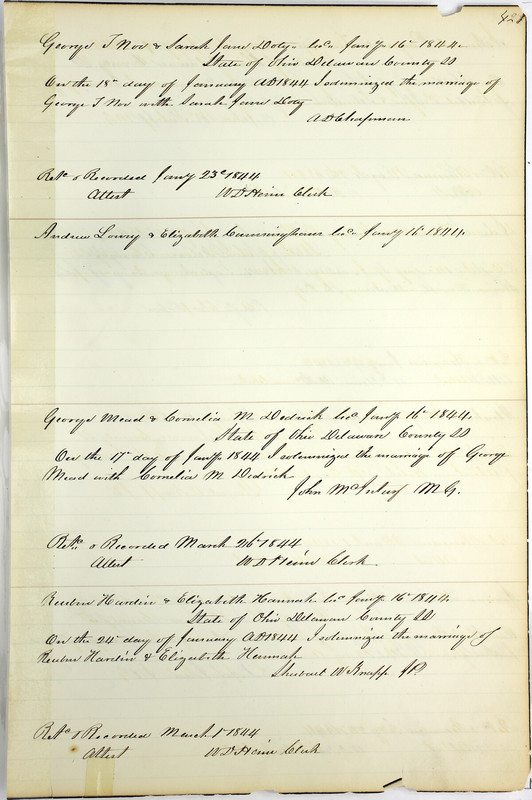 Marriage Records Vol.1 1835-1845 (p. 425)