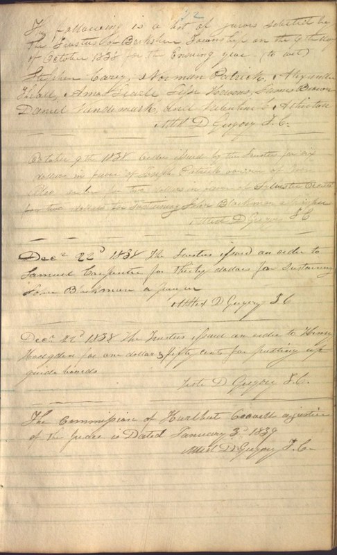 Record Book of Berkshire Township No. 2 1807-1843 (p. 85)