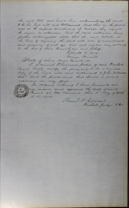 Delaware County Ohio Will Records Vol. 3 1850-1859 (p. 227)