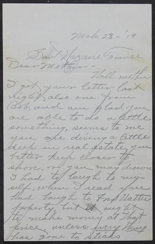 Charlie C. Bricker World War I Letters (p. 165)