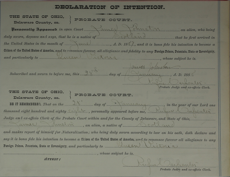 Naturalization Records Delaware County OH (p. 936)