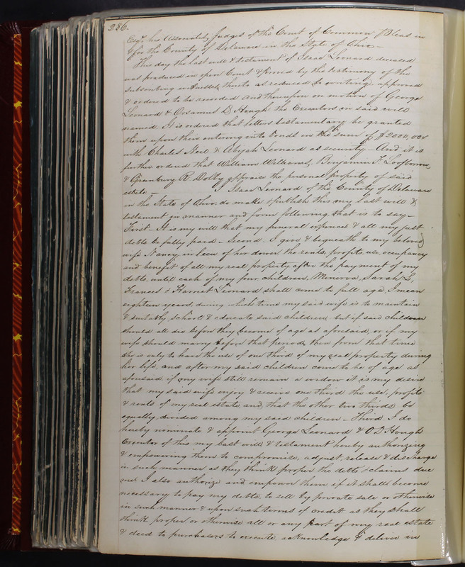 Delaware County Ohio Will Records Vol. 2 1835-1850 (p. 331)