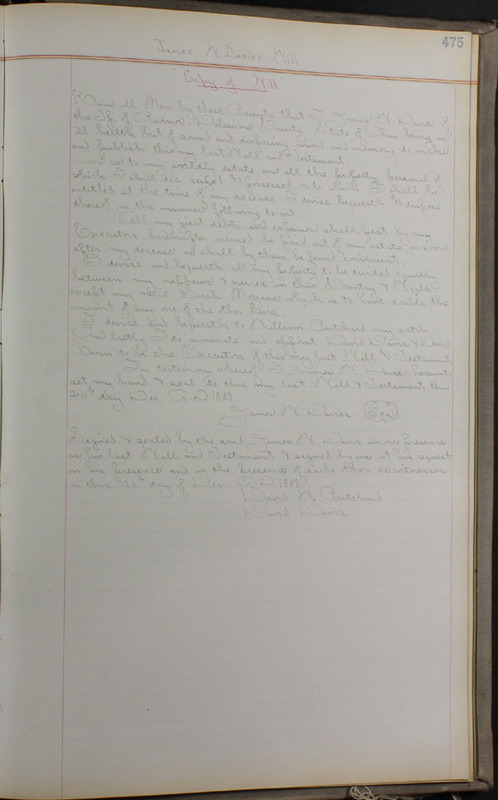 Delaware County Ohio Will Records Vol. 8 1887-1890 (p. 541)