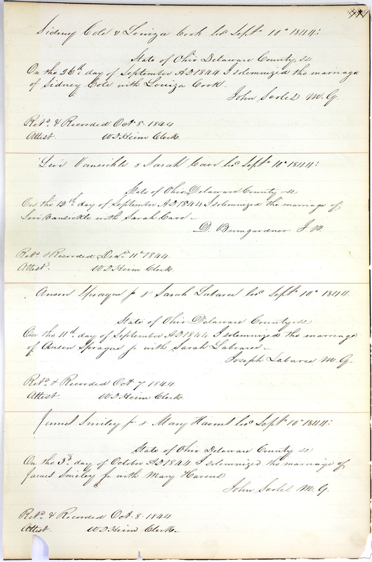 Marriage Records Vol.1 1835-1845 (p. 453)