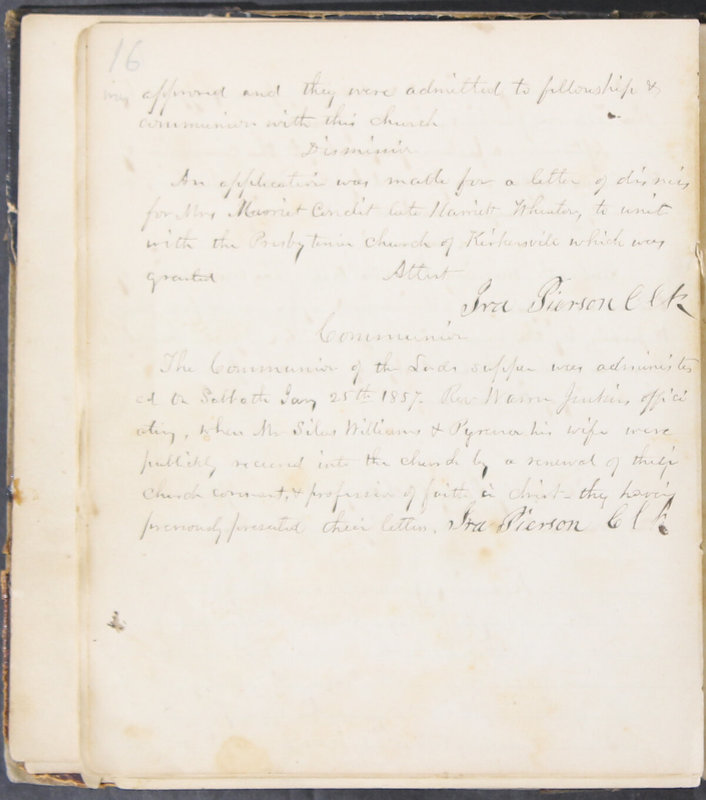 Sessional Records of the 1st Presbyterian Church of Trenton, Delaware Co., Ohio, 1831 (p. 22)