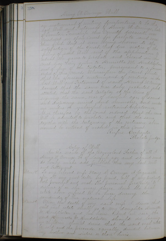 Delaware County Ohio Will Records Vol. 6 1876-1883 (p. 453)