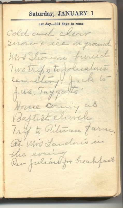 Roberta Hopkins' Diary 1927 (p. 7)